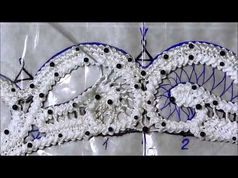Видео: Румынское (шнурковое) кружево. Простой русский шов и русский шов с петельными стежками.Технология