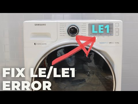 Видео: Стиральная машина Samsung LE. Вы можете исправить эту ошибку. Сброс кода LE1.