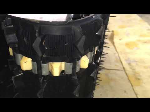 Видео: Stels Ермак  как  я натягиваю гусянки .