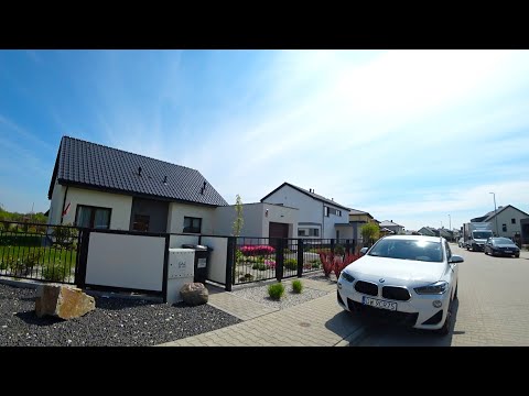 Видео: Коттеджный поселок в Польше. Как делают поляки.