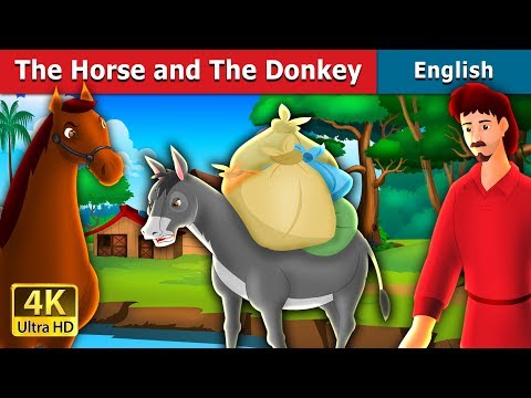 Видео: История «Гордый конь и осёл» на английском языке | Истории для подростков | @EnglishFairyTales