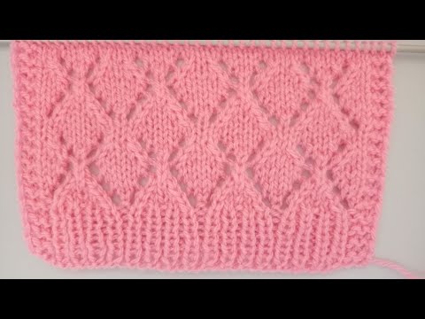 Видео: Ажурный узор спицами для начинающих.