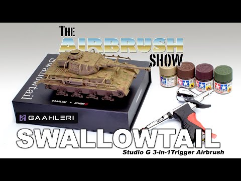 Видео: Обзор аэрографа GAAHLERI SWALLOWTAIL 3-в-1 с курком - The Airbrush Show S3.EP01