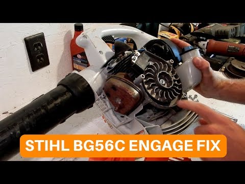 Видео: STIHL BG56C ИСПРАВЬТЕ ПРУЖИНУ ВКЛЮЧЕНИЯ!