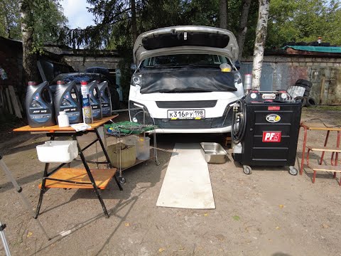 Видео: Peugeot Traveller/Citroen SpaceTourer аппаратная замена ATF AW1 PSA АКПП Aisin Warner TF-80SC - AM6