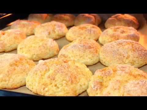 Видео: Стакан Творога и Яблоко🍏За Минуты на Завтрак К Чаю!Творожные булочки с Яблоком без Дрожжей! 