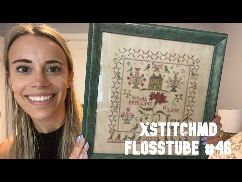 Видео: Xstitchmd: Flosstube #46 — дизайны с чёрными дроздами в рамке, много вышивки, полное покрытие, шаль