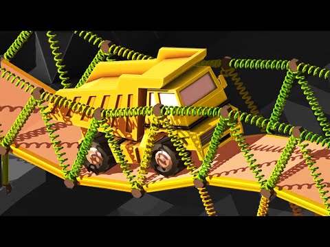Видео: ПРУЖИНКИ ПРОТИВ КАРЬЕРНОГО САМОСВАЛА ► Poly Bridge 2 |5| Прохождение