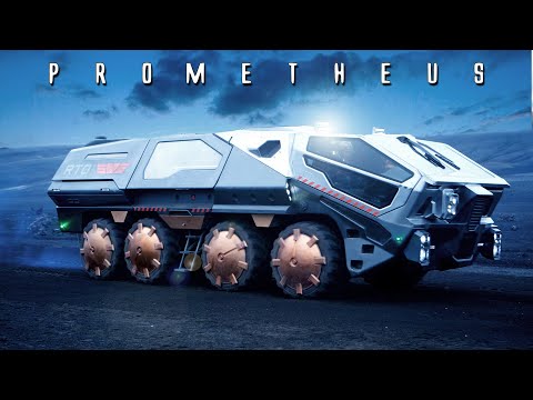 Видео: Планетоход из фильма «Прометей» (Prometheus) 2012г