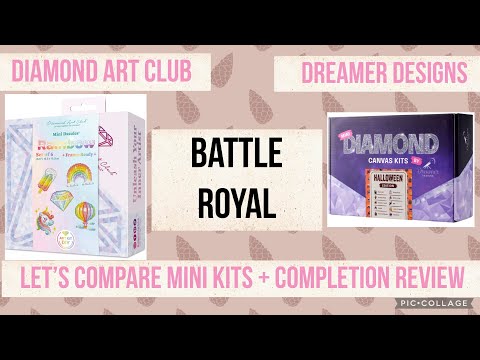 Видео: Diamond Art Club против Dreamer Designs: мини-наборы для алмазной живописи — #diamondart #review