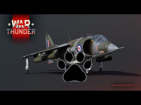Видео: Первый в небе! Harrier GR.1 в War Thunder