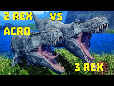 Видео: Rex vs Rex tactic, the isle legacy.Рексы против Рексов Тактика боя.