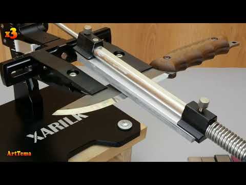 Видео: Заточка ножа финиш камень 5000 грит + ножеточка XARILK GEN3 с Алиэкспресс