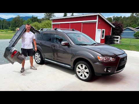 Видео: Купил Mitsubishi Outlander 2010 за 2500$ на аукционе в Канаде - что внутри?