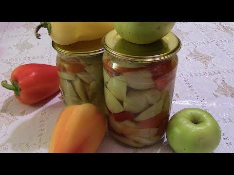 Видео: Маринованный перец с яблоками.