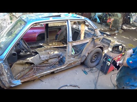 Видео: Ремонт кузова BMW E30 после ДТП. 2ч. Крыло на месте!