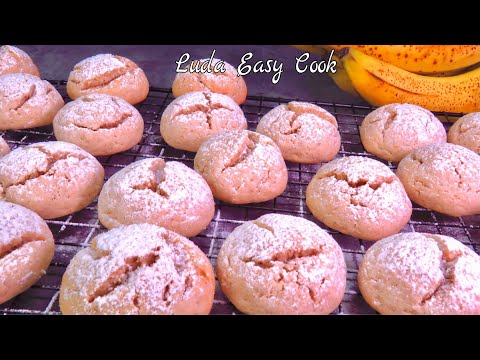 Видео: Нежное ПЕЧЕНЬЕ с бананом Люда Изи Кук быстрое простое печенье выпечка к чаю banana cookies