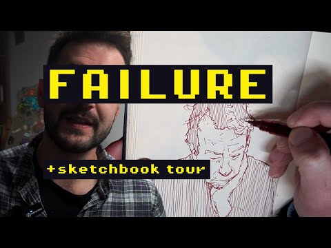 Видео: Экскурсия по альбому «Failure Sketchbook» и рисунок (Великий позор в 4K)