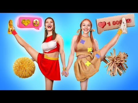 Видео: Бедная популярная чирлидерша vs богатая непопулярная чирлидерша