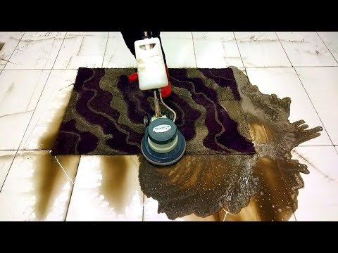 Видео: Невероятная чистка темных грязных ковров Удовлетворительная чистка ковров asmr CCS