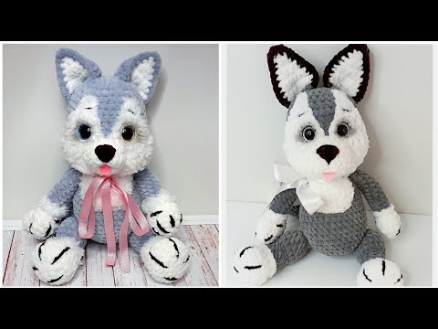 Видео: МК ХАСКИ КРЮЧКОМ ❤ 1-Я ЧАСТЬ