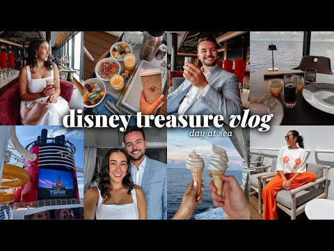 Видео: Видеоблог «Disney Treasure» — День в море! Кафе HeiHei, бассейн, бинго, викторины, ужин пало и мн...