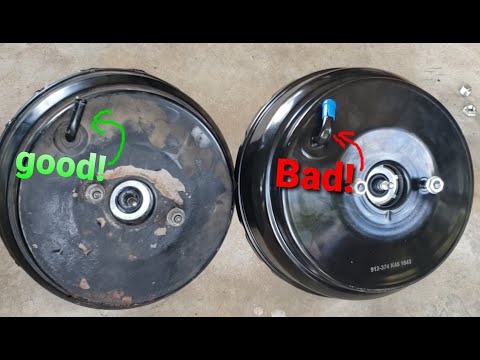 Видео: Обзор замены усилителя тормозов Nissan Pathfinder 1998 года Amazon/PartsFlow Power Brake Booster ...