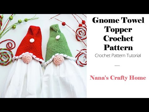 Видео: Урок по вязанию крючком гнома-Санты на полотенце