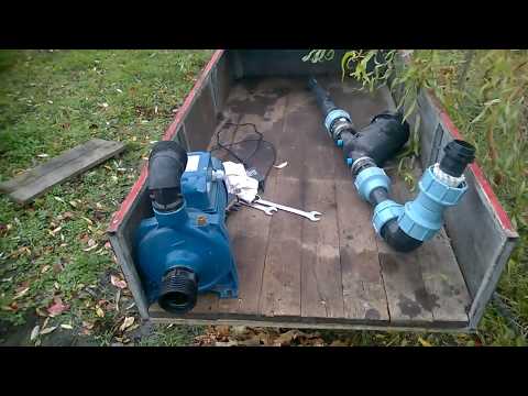 Видео: Насосная станция моей голубичной плантации . Демонтаж на зиму .