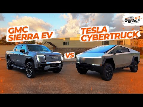 Видео: Инновации или роскошь? Tesla Cybertruck vs GMC Sierra EV: обзор и сравнение ЛУЧШИХ электропикапов