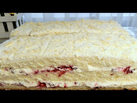 Видео: Tvarojniy pirojnisi/ TVAROJNIY tayyorlash Тварожный/ Турецкий Бисквит / Музқаймоқли крем / MUZQAYMOQ