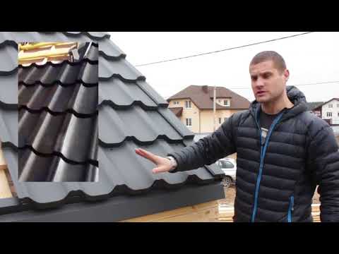 Видео: Монтаж металлочерепицы BUDMAT.  Кровельные работы.  Как построить крышу  БУДМАТ