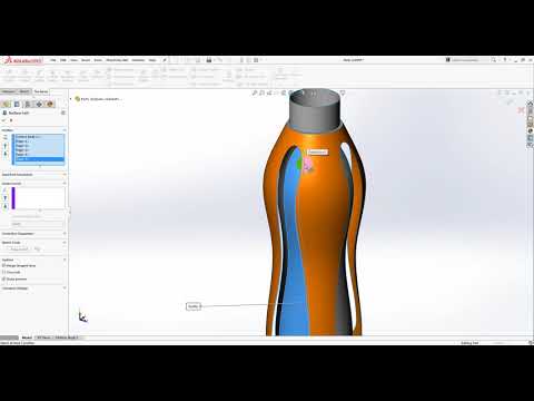 Видео: 12 Урок. Поверхностное моделирование в SolidWorks/Surface modeling in SolidWorks