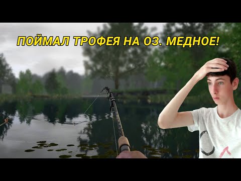 Видео: ПОЙМАЛ ТРОФЕЯ НА ОЗЕРЕ МЕДНОЕ!