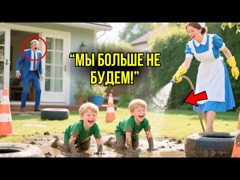 Видео: Никто Не Мог Справится С НЕУПРЯВЛЯЕМЫМИ Детьми Миллиардера, Пока Новая Няня Не...