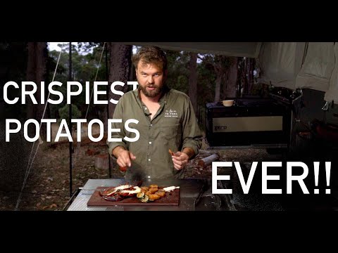 Видео: Хрустящие картофельные шарики — приготовление на костре