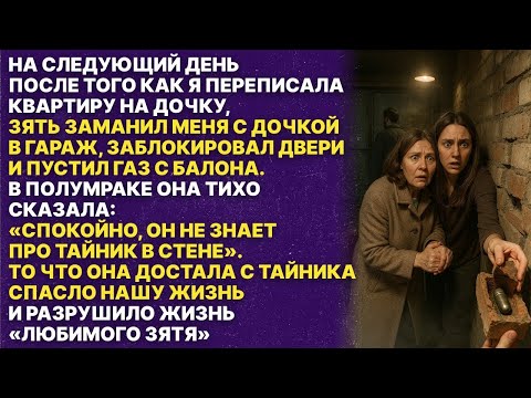 Видео: Зять хотел отравить газом меня и мою дочь чтобы забрать наследство, но он не знал, что в гараже есть