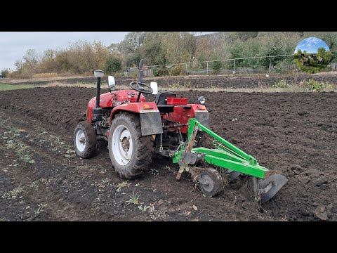 Видео: Мінітрактор хт224 плуг 2.20