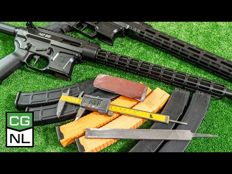 Видео: Подпил магазинов для NL9 под магазины от Сайги 9