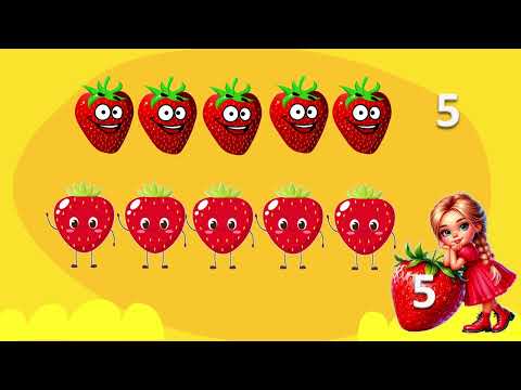 Видео: Полунична вечірка! 🍓 Лічимо, граємось, розв'язуємо та порівнюємо!