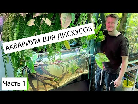 Видео: Создаем в офисе АКВАРИУМПЕРМЬ.РФ аквариум для дискусов - часть 1