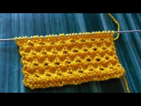 Видео: Узор спицами "Горизонтальные полосы".