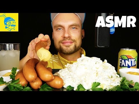 Видео: ACMP xрустящие КОЛБАСЫ ASMR с немецким КАРТОФЕЛЬНЫМ САЛАТОМ 🇩🇪❤️ (немецкий ASMR) - GFASMR