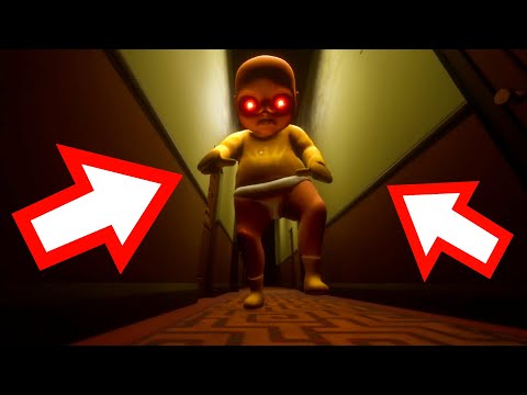 Видео: МЕНЯ ПРЕСЛЕДУЕТ ЛЫСЫЙ МОНСТР ?! ИГРА The Baby In Yellow