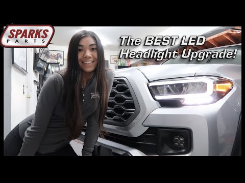 Видео: Переход на штатные светодиодные фары! Установка и обзор в Tacoma (81150-04290, 81110-04290)