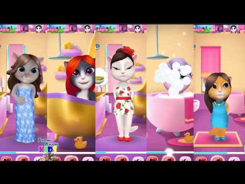 Видео: СБОРНИК про Пять кошечек ВСЕ СЕРИИ ПОДРЯД 1 - 6 серии Моя говорящая Анджела