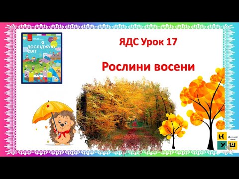 Видео: ядс 2 КЛАС УРОК 17 рОСЛИНИ ВОСЕНИ автор пыдручника Бібік