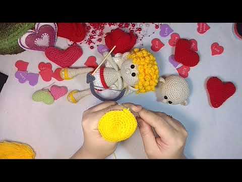 Видео: МК//Вязаная игрушка "Купидончик". Часть 2.