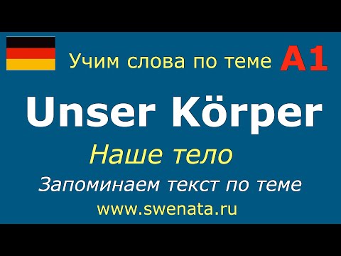 Видео: А1 Тема: "Мое тело" / Mein Körper. Работа с текстом #немецкийязык