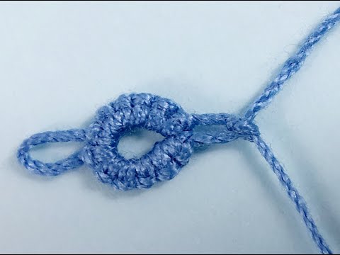 Видео: Фриволите с челноком – самозакрывающееся ложное кольцо и ложное пико